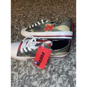 FOCO Womens Nebraska Cornhuskers NCAA Low‎ Top Canvas Sneaker, sz 11